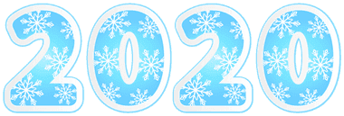 2020_with_Snowflakes_PNG_Clipart_Image